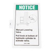 37141: Aftermarket Genie Decal Notice Manual Lowering