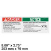 38116: Aftermarket Genie Decal Danger Outrch Safe/setup