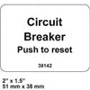 38142: Aftermarket Genie Decal - Circuit Breaker