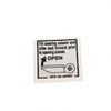 3EB-96-A5560: Aftermarket Komatsu Forklift Decal-Open Bonnet
