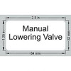 52617: Aftermarket Genie Decal Manual Lowering Valve