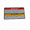 57822-U1160-71: Toyota Forklift INDICATOR DRIVE CAUTION