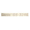 62058: Aftermarket Genie Decal Cosmetic Genie Gs-3246