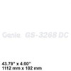 62062: Aftermarket Genie Decal Cosmetic Genie Gs-3268Dc