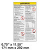 65411: Aftermarket Genie Decal Warning General Safety