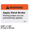 69143: Aftermarket Crown Label Warning