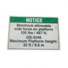 72120: Aftermarket Genie Decal Notice Side Frc 3246ANSI