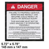 7376007490: Aftermarket Grove / Manlift Decal - Prop Maint English