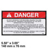 7376007491: Aftermarket Grove / Manlift Decal - Danger Qualified Oper