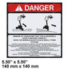 7376007497: Aftermarket Grove / Manlift Decal - Danger Pot Hole Eng