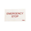 7663: Aftermarket MEC (Mayville Eng) Decal - E-stop Up Control Handy