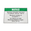 82211: Aftermarket Genie Decal Notice Side Force Ansi