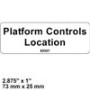 82557: Aftermarket Genie Decal - Platform Ctrl Location