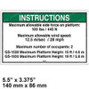 82565: Aftermarket Genie Decal - Notice Side Force Ansi