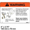 83034: Aftermarket Crown Forklift Decal - Warning Disconnect 83034: Aftermarket Crown Forklift Decal - Warning Disconnect