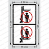 8617510: Aftermarket Allis Chalmers/Tusk Decal - Fork Warning