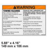 B06-00-0544: Aftermarket Haulotte Decal - Towing Instructions