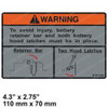 57897-12240-71: Aftermarket Toyota Decal - Hood Latch
