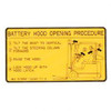57892-12240-71: Aftermarket Toyota Decal - Battery Hood