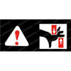 57851-23000-71: Aftermarket Toyota Decal - Crush Hazard