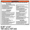 3EB-96-A5990: Aftermarket Komatsu Decal - Operator Instructions