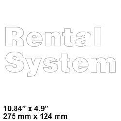 220022832: Aftermarket Yale Decal - Rental System-whi