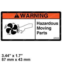 220023012: Aftermarket Yale Decal - Caution Fan