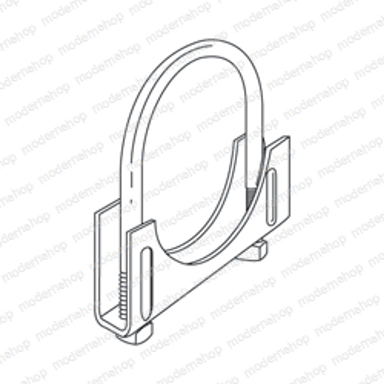 501614100: Yale Forklift CLAMP - EXHAUST 2 INCH