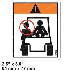 505972566: Aftermarket Yale Forklift Decal - No Riders