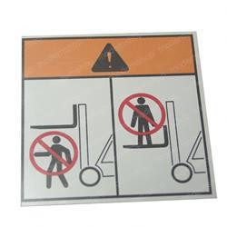 505976595: Aftermarket Yale Forklift Decal - Warning
