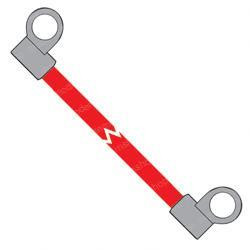 800129535: Aftermarket Totalsource Leadhead - 1/0 Red 10 Ft Offset