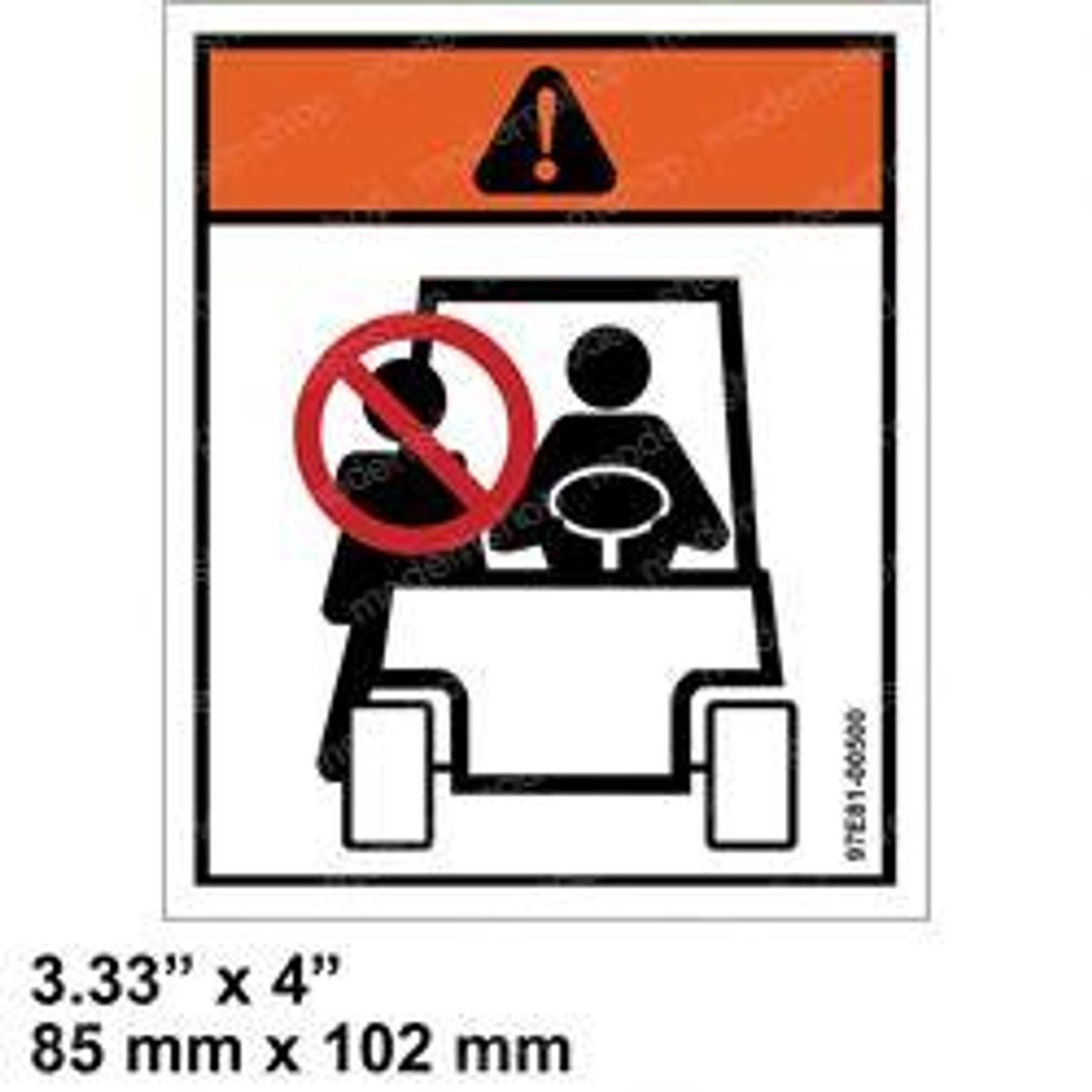 800135077: Aftermarket Totalsource Decal - Warning 800135077: Aftermarket Totalsource Decal - Warning