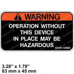 800140274: Aftermarket Totalsource Decal - Warning