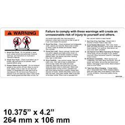 524141184: Aftermarket Yale Forklift Decal - Warning