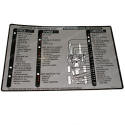 9128220700: Aftermarket Mitsubishi Forklift Decal - Lubricate