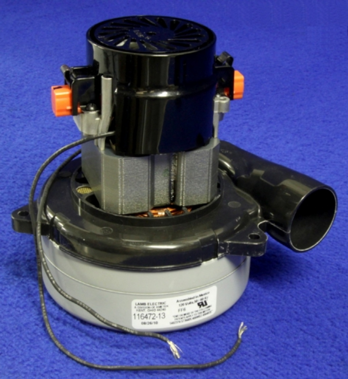 11647213: Ametek Aftermarket Vac Motor, 120V AC, 2 Stage