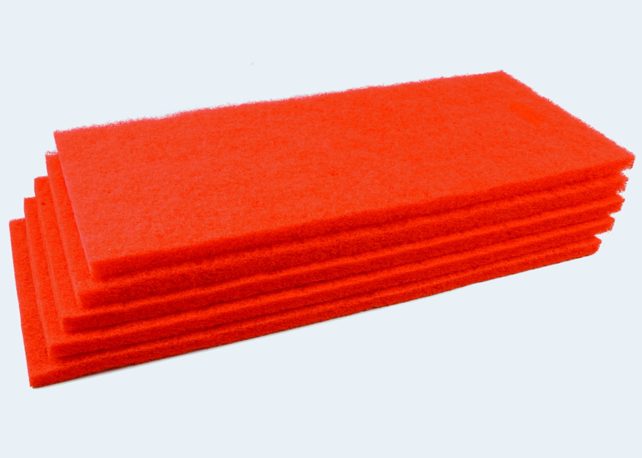 JA14X32REDBX5: Henderson Aftermarket Floor Pads, 14X32 Red 5 Pack