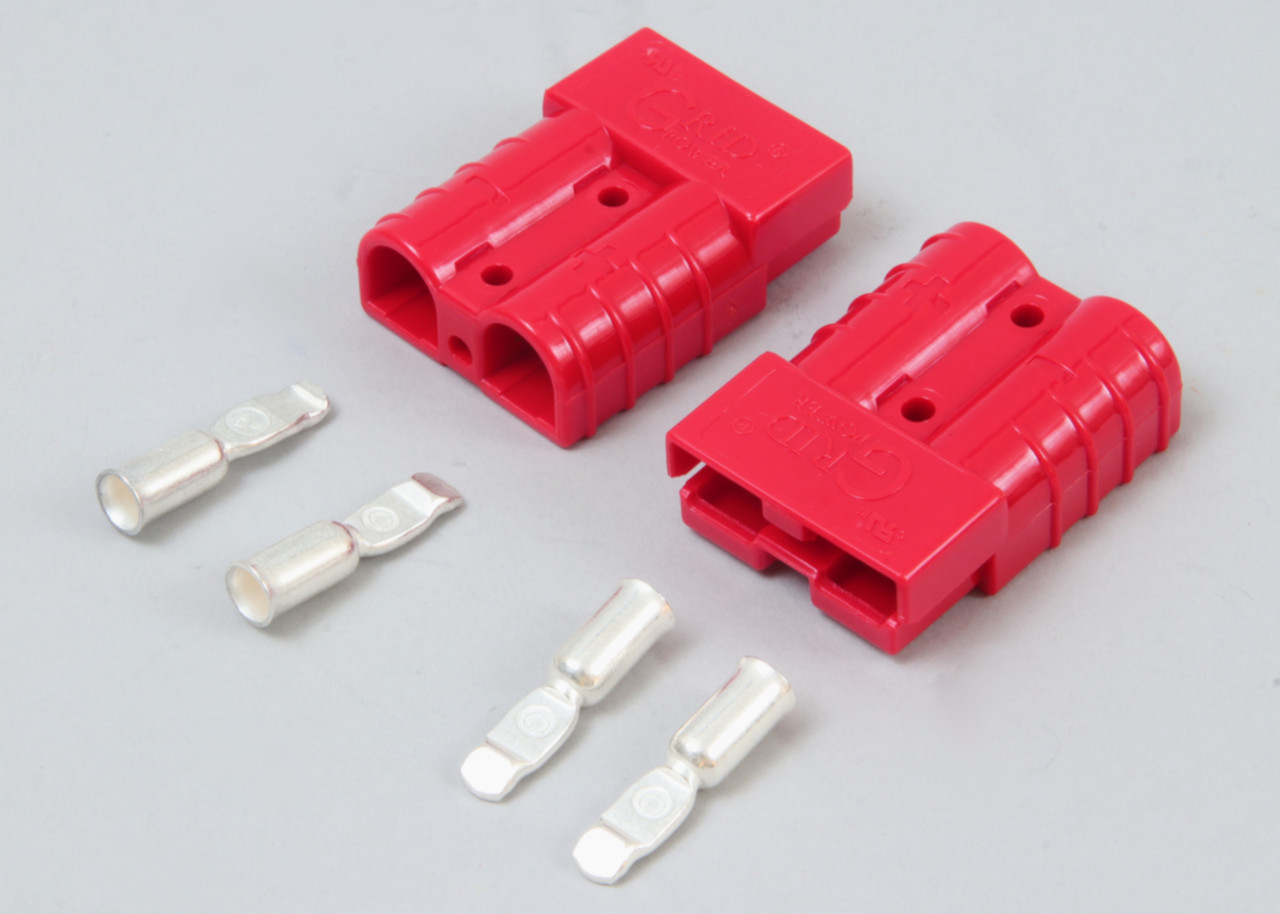 4257: Factory Cat/ Tomcat Aftermarket Connector, 50A Red W #6 Cont (Set Of 2)