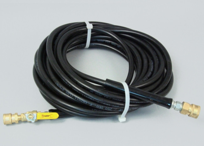 PH45: Kaivac Aftermarket Hose, 1/4" 50Ft W/Fitt &Valve