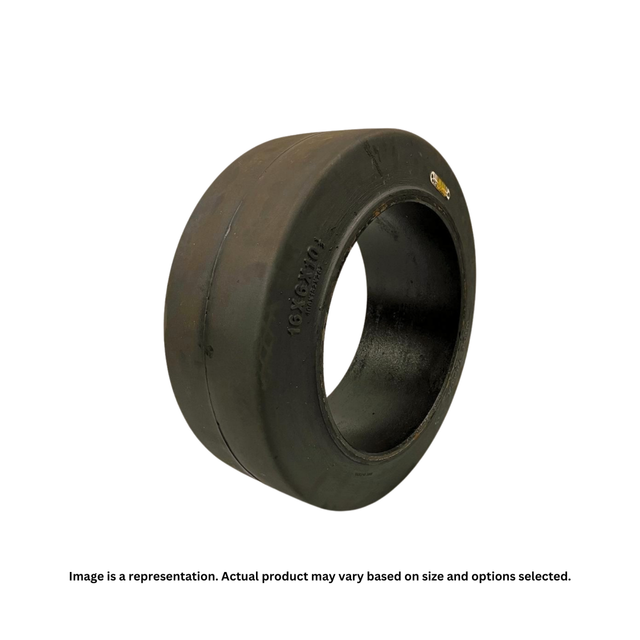 4130001: 10X5X6-1/2 Wide Track Smooth Tire 4130001: 10X5X6-1/2 Wide Track Smooth Tire