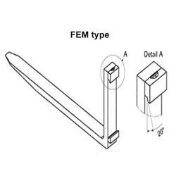 SY76561/2440 : 1.75 in x 5 in x 96 in  - Class 3 Standard Forklift Fork