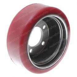 4220880: Aftermarket Hyster Poly Tire and Wheel Assembly - 10x4x7.50