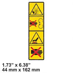 7185932: Aftermarket Bobcat Decal - Warning