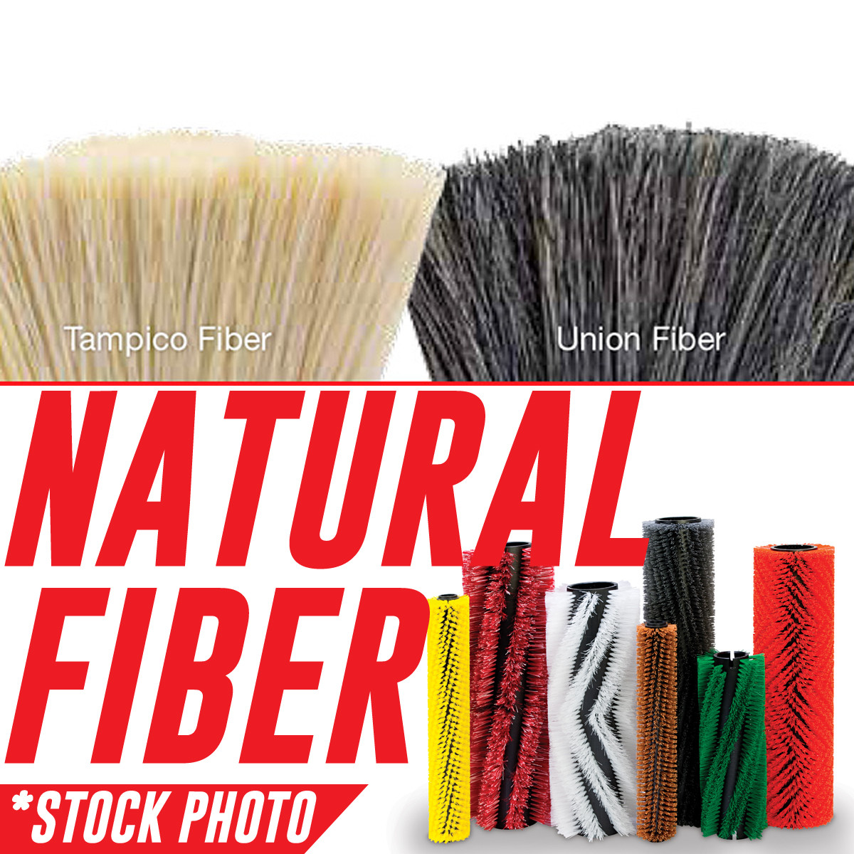 28-521T: 28" Cylindrical Brush 16 Single Row Tampico fits Tomcat Models 28, 2800, 2800EX, 29, 3000, 350/28", GTX 30, Magnum 30