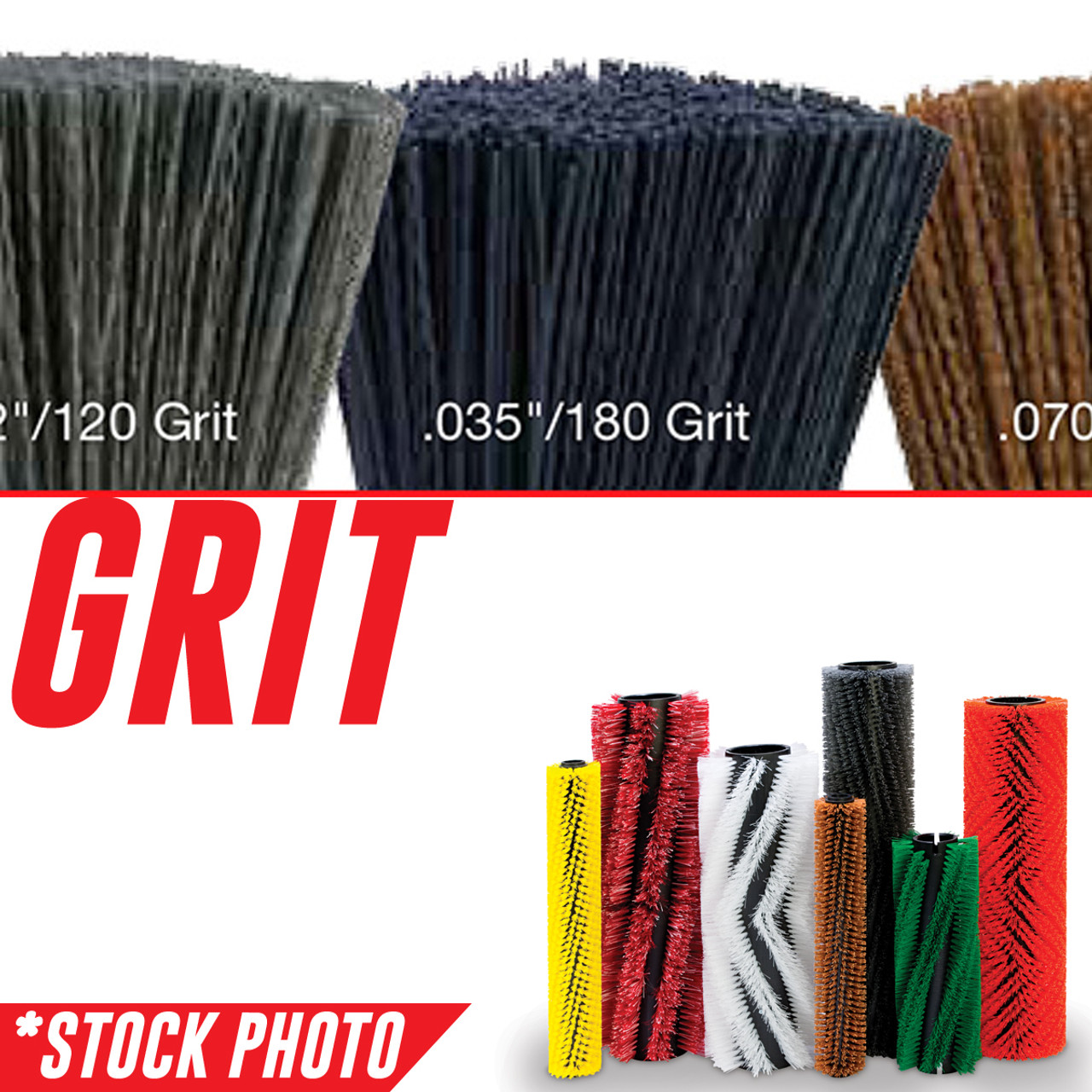 222309: 32" Cylindrical Brush 18 Single Row .050" Grit fits Tennant Models 5700-800C, 7100 32", T5, T7 32"