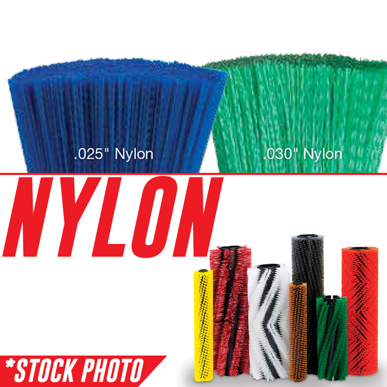 3300314: 36" Cylindrical Brush 8 Double Row Nylon fits PowerBoss Models 52, 62, 65, 71, 75, 78, SW/6X