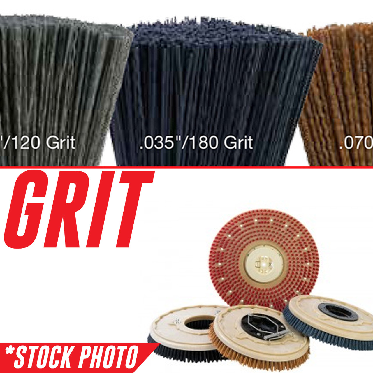 15-421SS: 14" Rotary Brush .070"/46 Grit fits Factory Cat Models 29, XR-45