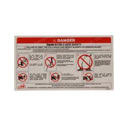 12385: Aftermarket Genie Decal Safety Rules Boom