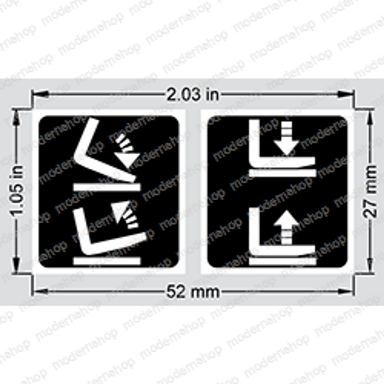 1356137: Hyster Forklift DECAL - LIFT/TILT