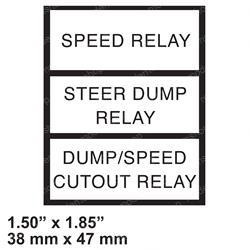 1703901: Aftermarket Gradall Decal - Relay Function